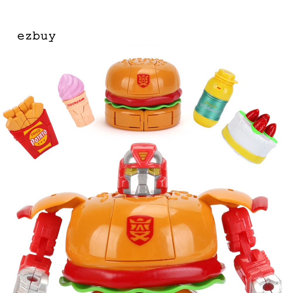 Mô Hình Đồ Chơi Biến Hình Bánh Hamburger Cho Bé