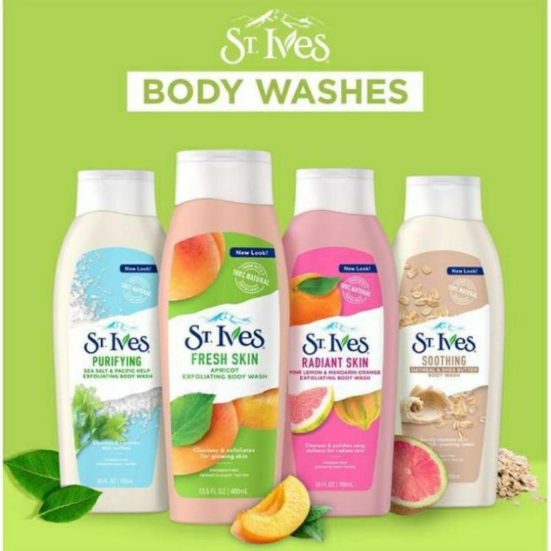 Sữa Tắm St.ives Hương Cam Chanh Và Muối Biển 650ml