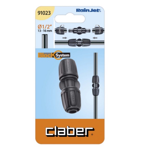 Nối thẳng ống Claber 1/2" khớp nối ren vặn 91023