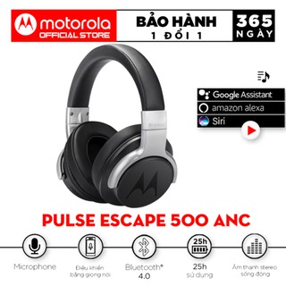 Tai nghe trùm đầu bluetooth không dây chống ồn chủ động ANC - Motorola - Pulse Escape 500ANC
