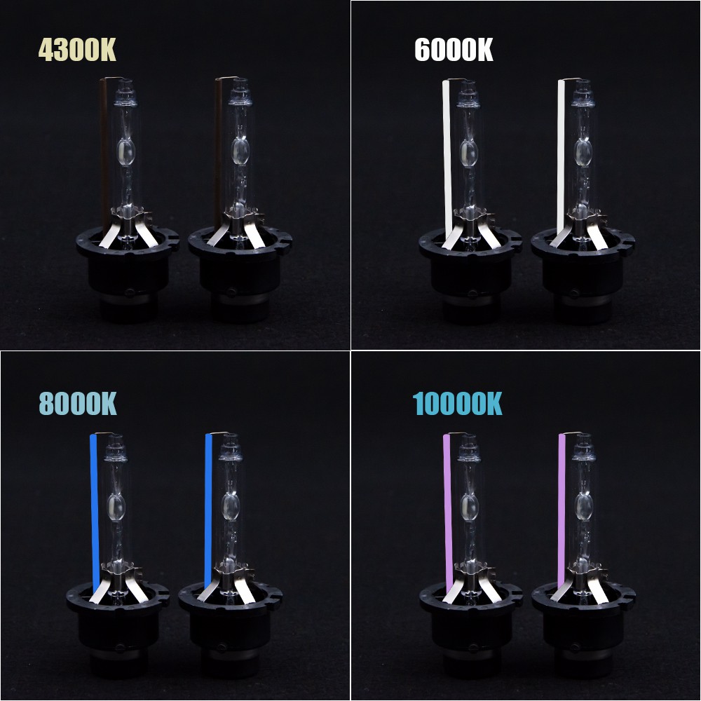 2 Bóng đèn Xenon 35w D2S D2R D4S D4R Hid 4300k 6000k 8000k chất lượng cao