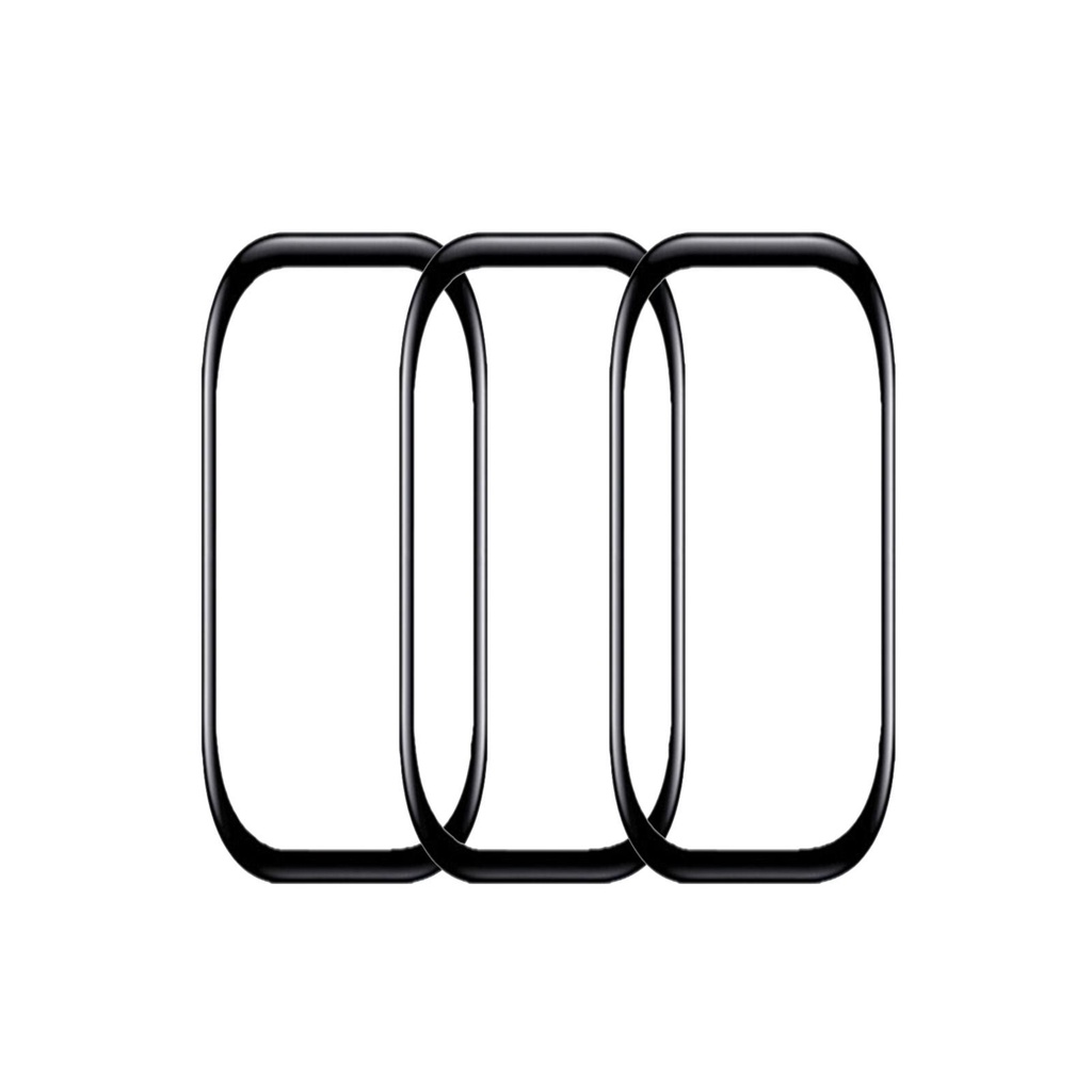 Set 3 Miếng Dán Màn Hình Cong 3d Bảo Vệ Toàn Diện Cho Fitbit Luxe