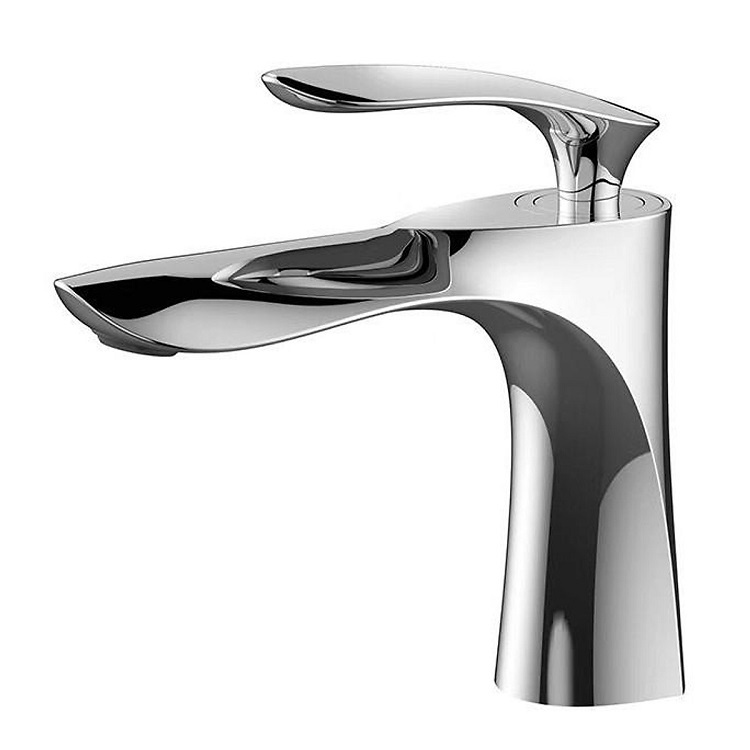 Vòi lavabo lá nóng lạnh đồng mạ crom, vòi chậu rửa mặt mạ crom ikiza 20cm 30 cm