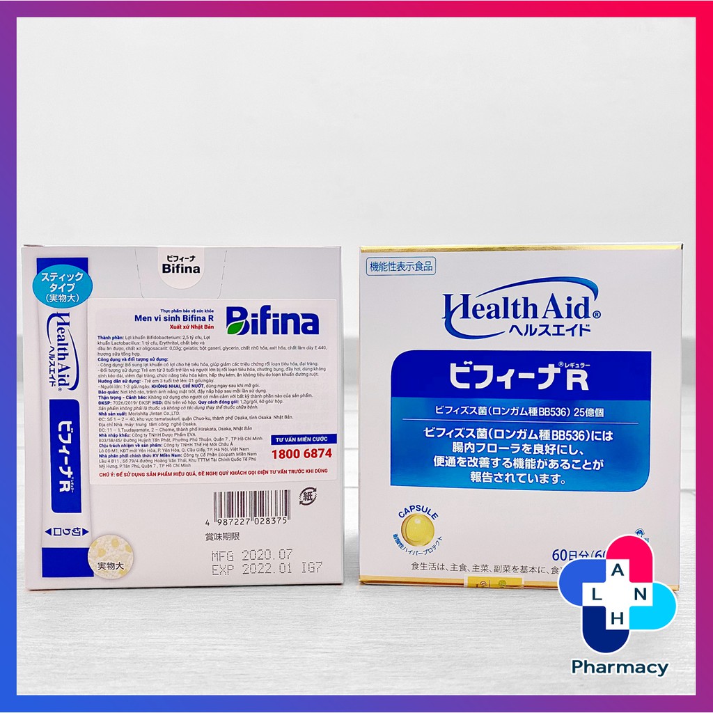 MEN VI SINH BIFINA R (60 Gói - Hàng nhập khẩu) - Men vi sinh bán chạy số 1 Nhật Bản. - Chính Hãng] -[Chính Hãng]