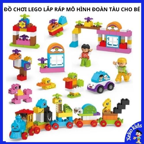 Bộ đồ chơi Lego cỡ lớn xếp, ghép hình cho bé trai, gái 2 3 4 5 6 7 tuổi. Đồ chơi lắp ráp, lắp ghép thông minh cho trẻ em