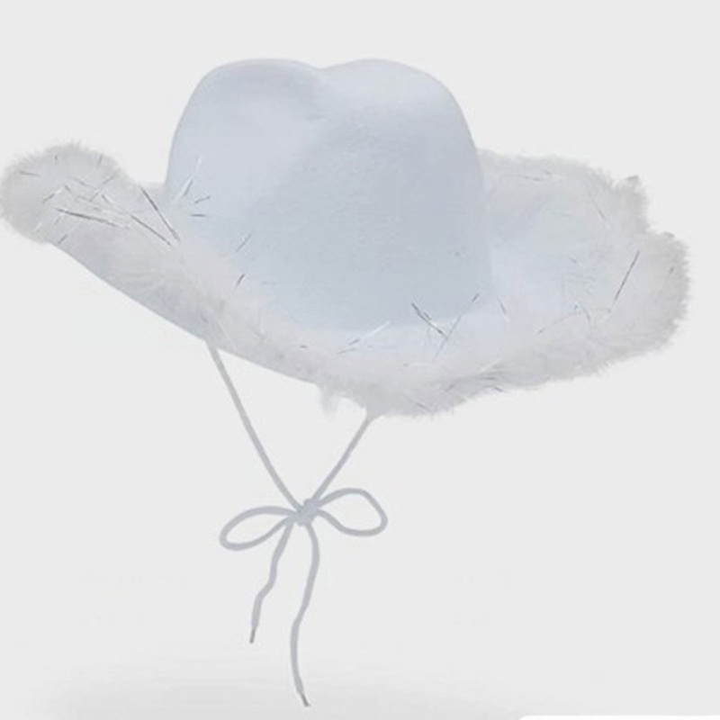 Mũ Fedora Đính Kim Sa Lấp Lánh Phong Cách Cao Bồi Phương Tây Hóa Trang Cho Nam Và Nữ