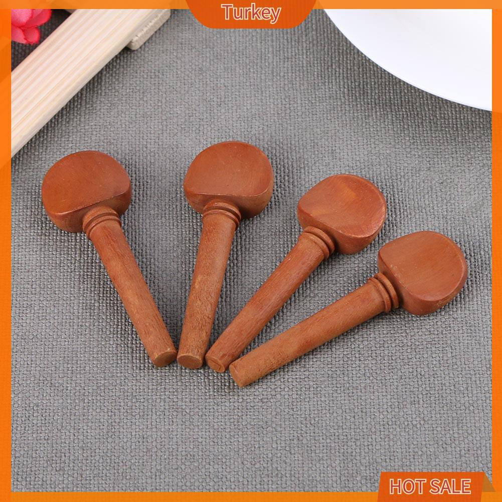 Set 4 Chốt Điều Chỉnh Dây Đàn Violin Thay Thế Bằng Gỗ