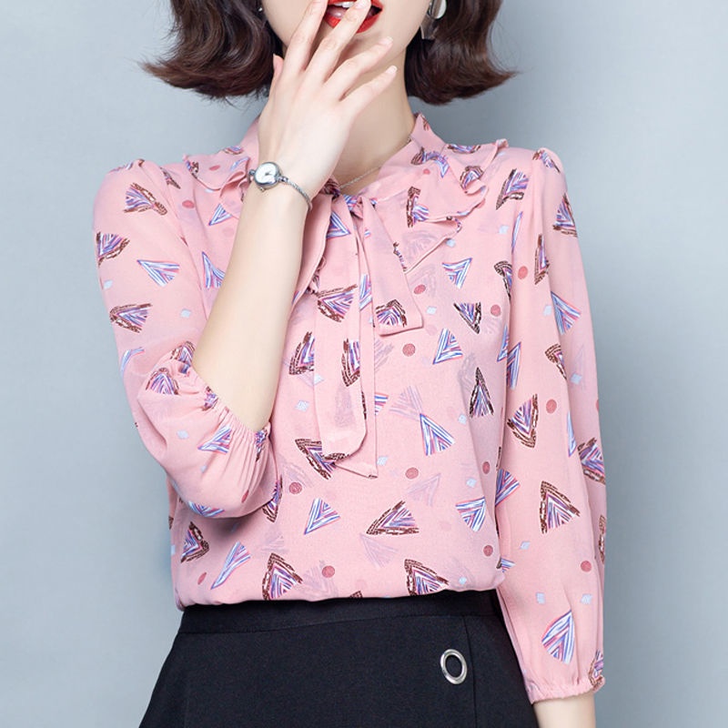 Áo NgắN Tay In Hoa ThờI Trang Cho Nữ