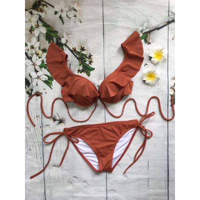 Bikini cánh tiên cam đất dạng cúp ngực( nhiều màu)