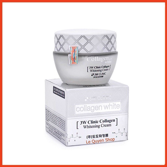 [HÀNG LOẠI 1] Kem dưỡng trắng da chống lão hóa Hàn Quốc cao cấp 3W Clinic Collagen Regeneration Cream (60ml)