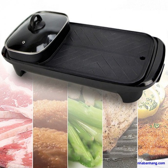 Nồi Lẩu Nướng Đa Năng 2in1- Bếp Lẩu Kèm Nướng Tiện Dụng