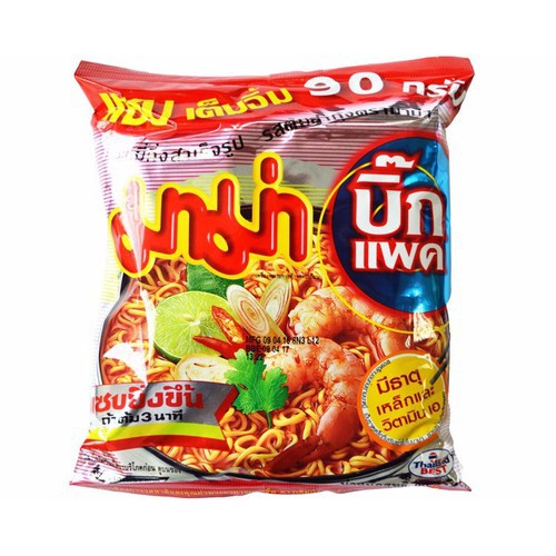 Mỳ MAMA Thái Lan -Vị Yum (tôm) chua cay-Thịt( heo) bằm gói 60gr