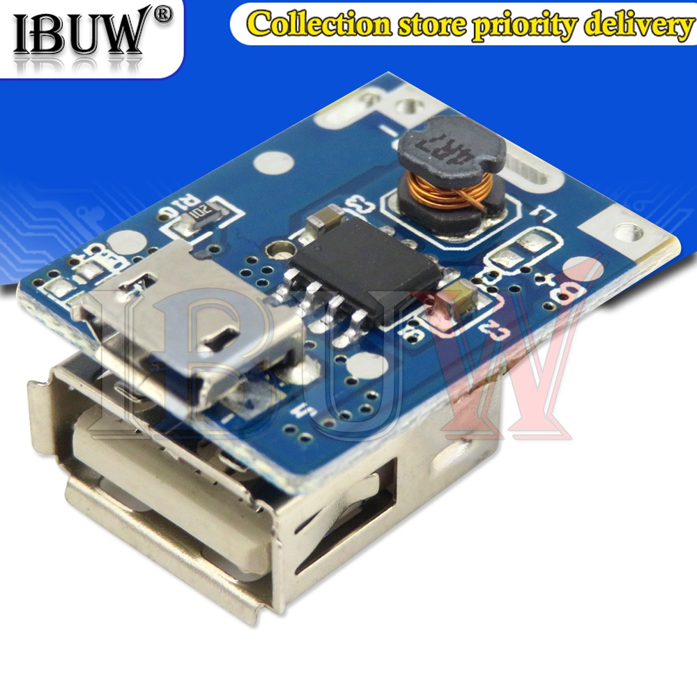 1 Mô Đun Tăng Áp Bảo Vệ Pin Lithium 5V 1A 18650 Cổng Micro USB 18650 Li-Po Li-ion