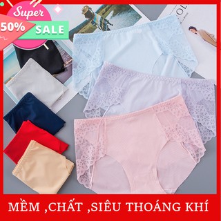 Hoàn tiền nếu không ưng ý : Quần lót nữ cotton thoáng khí ren hàn quốc chất đẹp mặc ôm đáy kháng khuẩn