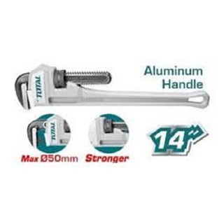 Mỏ lết răng tay cầm nhôm total thtal17146 - thtal17146