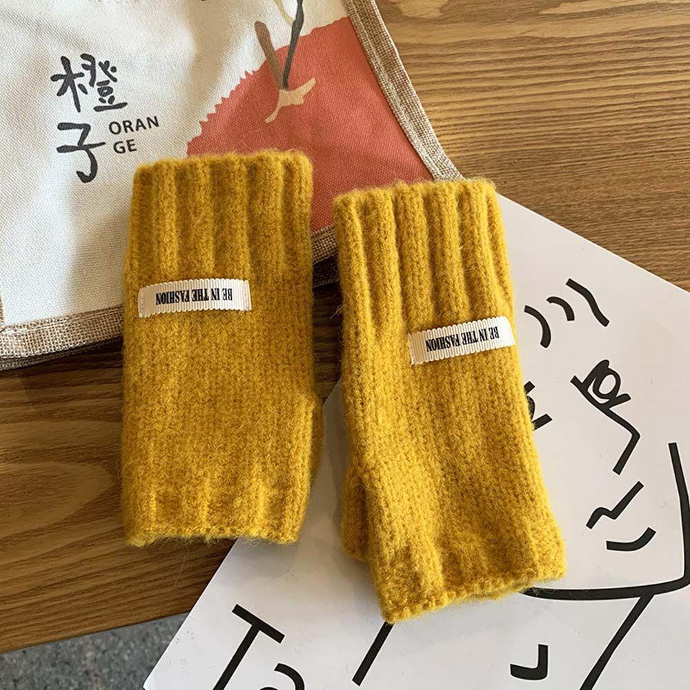 Găng Tay Len Hở Ngón Màu Sắc Thời Trang Cho Nam