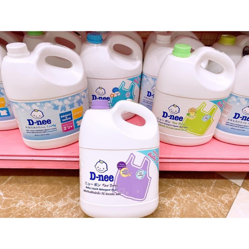 Nước giặt Dnee 3000ml - Giặt xả quần áo cho trẻ sơ sinh