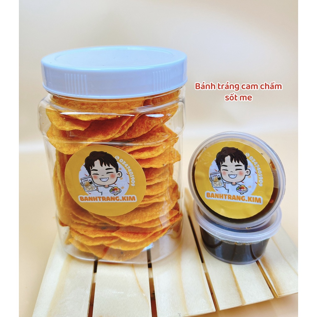 Bánh tráng cam sốt me tuổi thơ