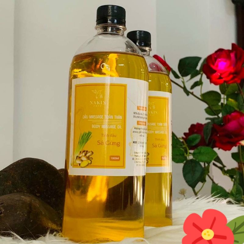 Tinh dầu massage sả gừng thiên nhiên