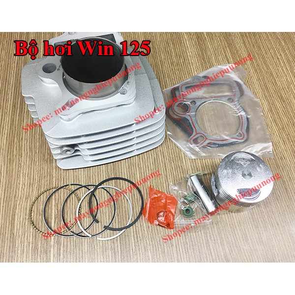 Bộ hơi xe máy Win 125 - Bộ đầu nòng Win 125 - Hơi xilanh Win 125 - Bộ nòng xi lanh Win 125 (nhôm)