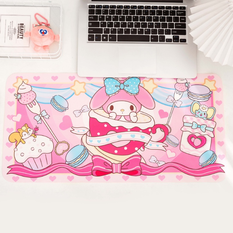 Thảm Lót Chuột 30cm * 60cm Chống Trượt Hình Cừu Hoạt Hình Dễ Thương