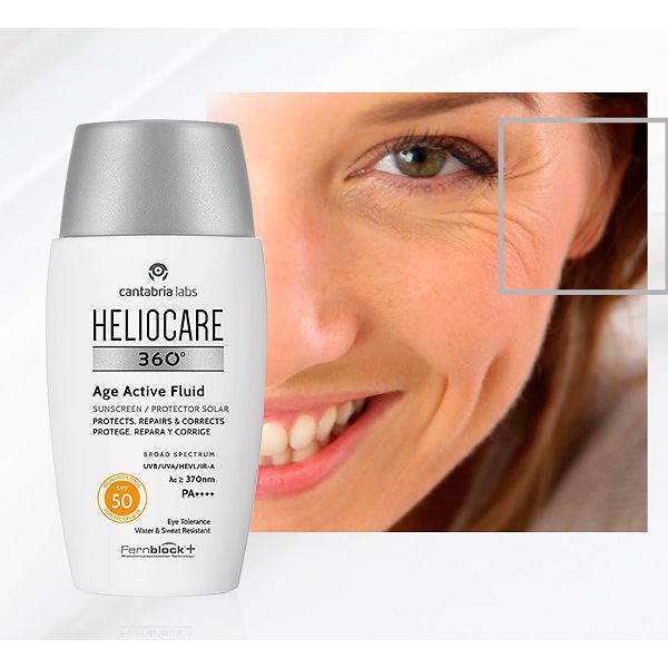 Kem chống nắng phổ rộng Heliocare 360o Age Active, Pigment Solution SPF 50+,  50ml fullbox - Kem chống nắng | MỹPhẩm.vn