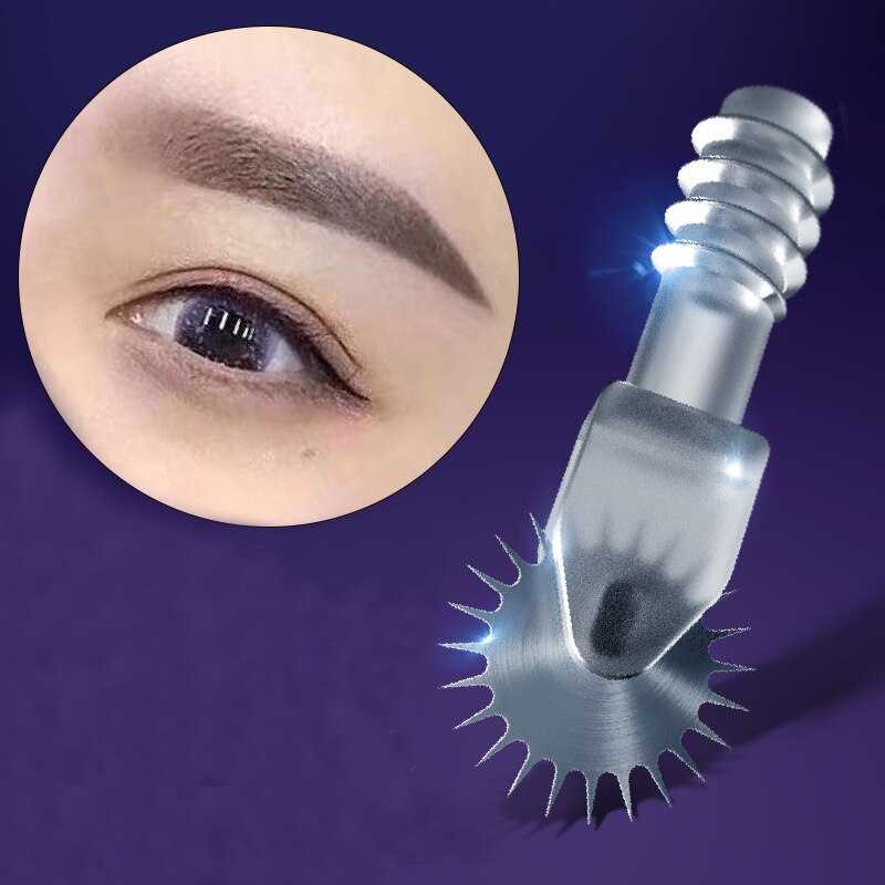 10 cái / lốc Nguồn cung cấp Trang điểm Vĩnh viễn Kim lăn Microblading Phụ kiện Kim dùng một lần 10mm / 7mm với Bút hướng dẫn sử dụng hình xăm