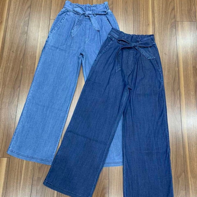 Quần jeans giấy suông