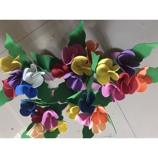 Khóm hoa ngũ sắc đồ mầm non