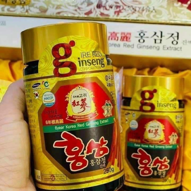 Cao hồng sâm hàn quốc hộp giấy 4 lọ * 250g
