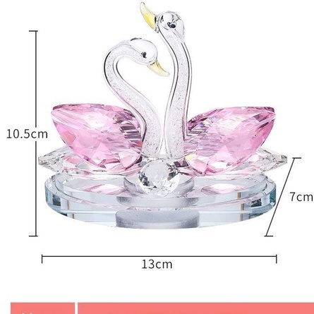 Phụ Kiện Khuếch Tán Nước Hoa Hình Thiên Nga Đính Đá Xinh Xắn Trang Trí Nội Thất Xe Hơi