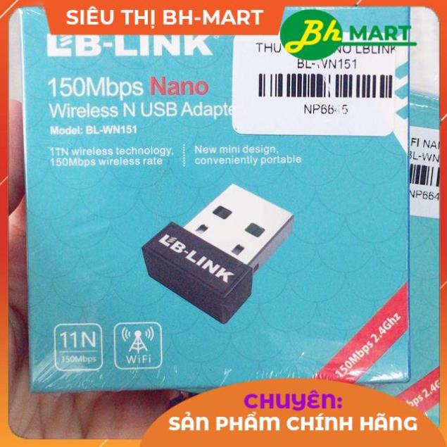 LB LINK - USB Wifi Nano Tốc Độ 150Mbps Không Râu Thu Sóng Wifi Cho Máy Tính PC
