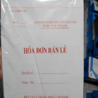 Hoá đơn bán lẻ A4/A5 (1liên,2liên,3liên)