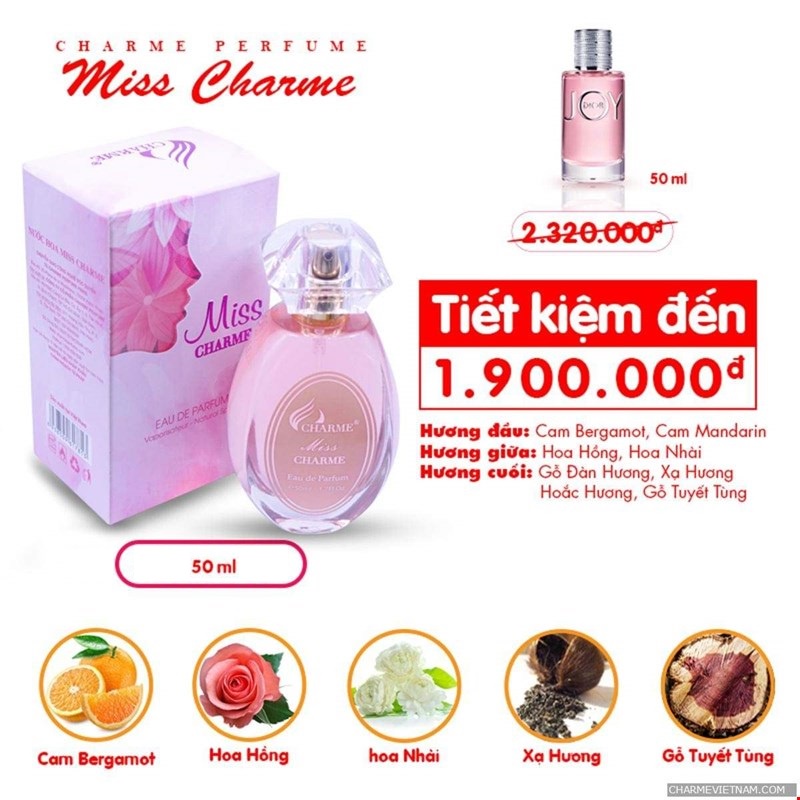 Nước hoa nữ Charme Miss Charme 100ml