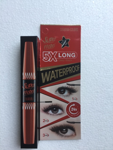 Chuốt Mi 2 Đầu Sivanna Super Model 5X Long Waterproof Mascara | BigBuy360 - bigbuy360.vn