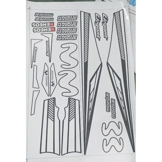 Tem rời dán xe elegant 2019 xe đen