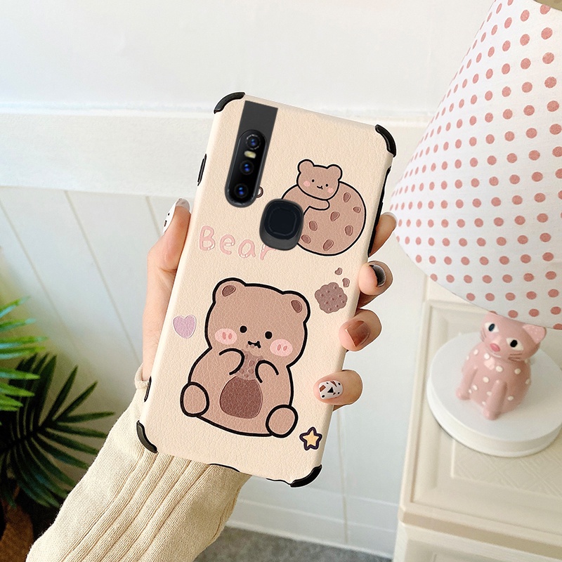 Ready stock VIVO V15 S1 shookproof  Anti-fouling lovely cartoon Lamb Skin Phone case