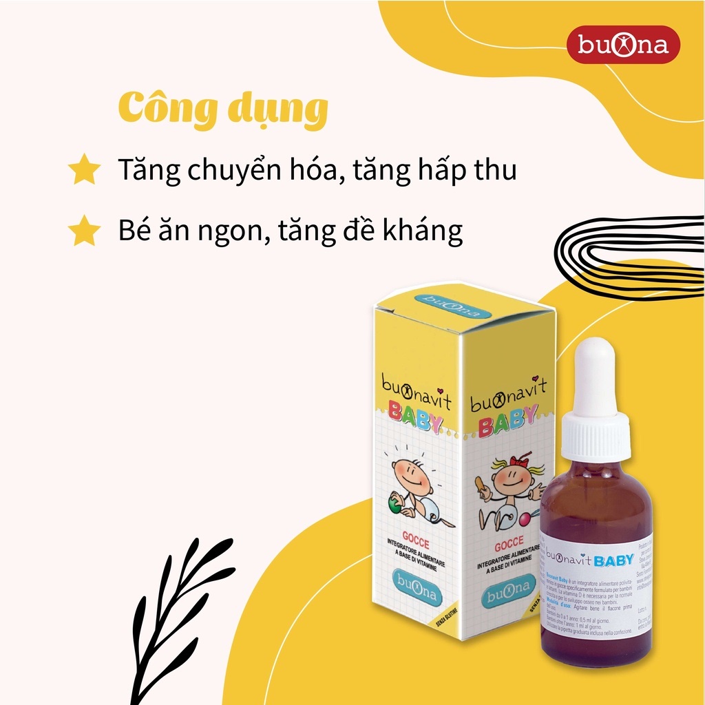 Combo Men Vi Sinh Buona Simbiosistem & Vitamin Tổng Hợp Buonavit Baby, Khỏe Tiêu Hóa, Tăng Hấp Thu, Phát Triển Toàn Diện