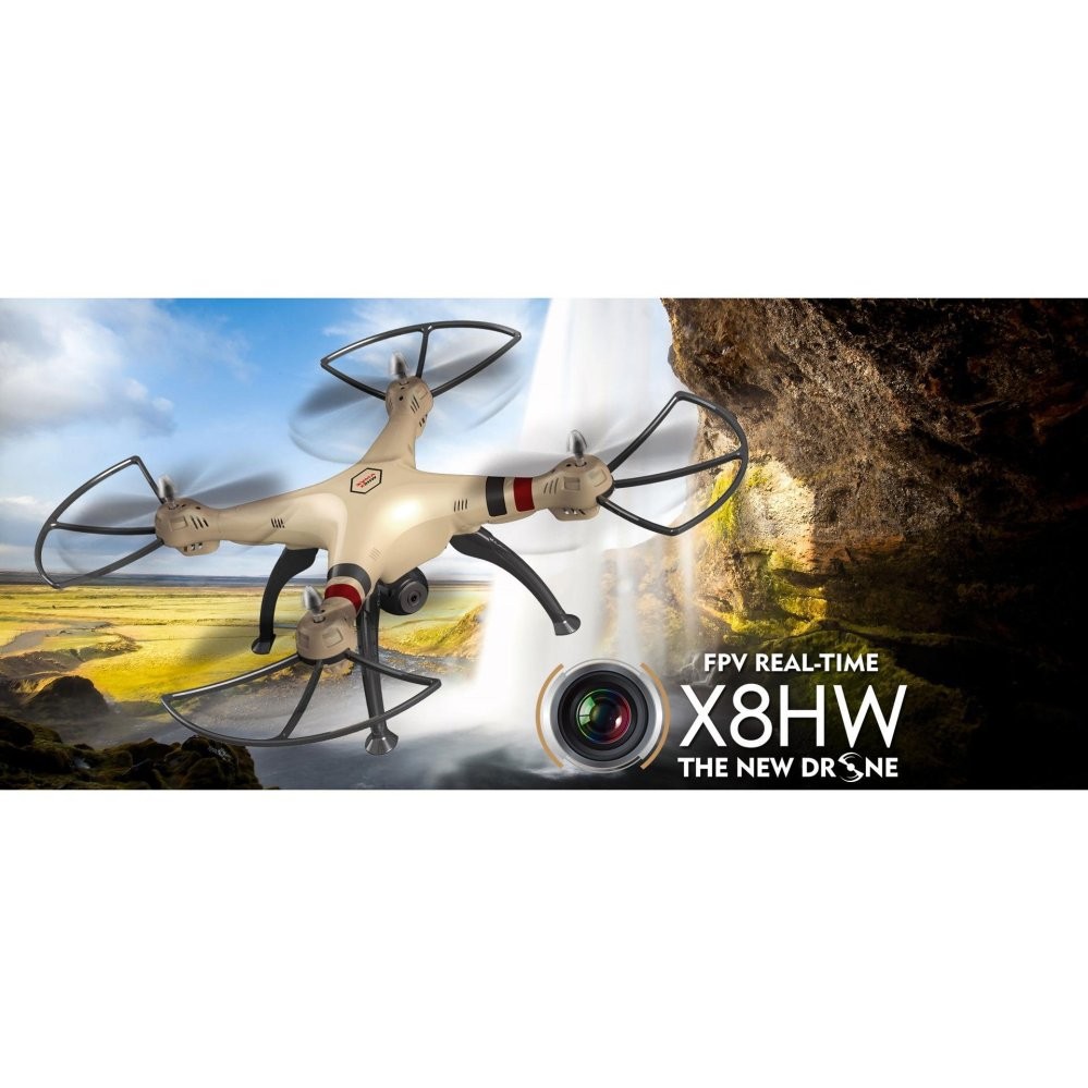 Flycam Syma X8HW Wifi Tự C&acirc;n Bằng Loại Lớn Camera HD (V&agrave;ng)
