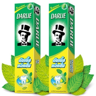 Combo 2 Kem đánh răng Darlie trắng sáng tinh chất chanh bạc hà của Darlie 170g
