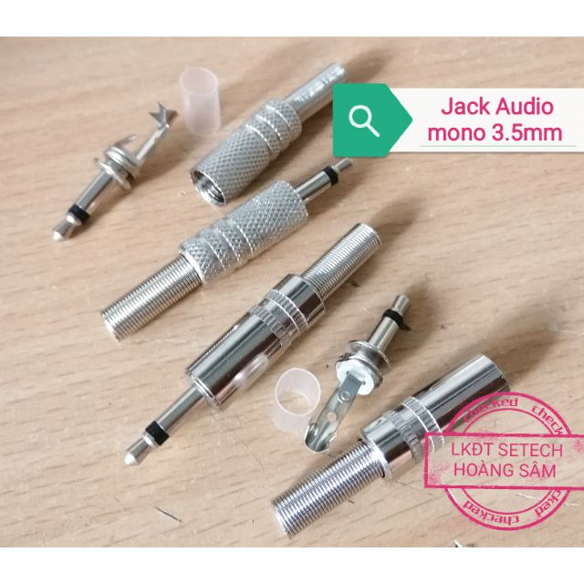 Jack Audio mono 3.5 mm vỏ nhẵn vỏ nhám