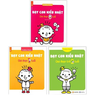 Sách - Combo 3 cuốn :Dạy Con Kiểu Nhật - Giai Đoạn 0 1 2 Tuổi