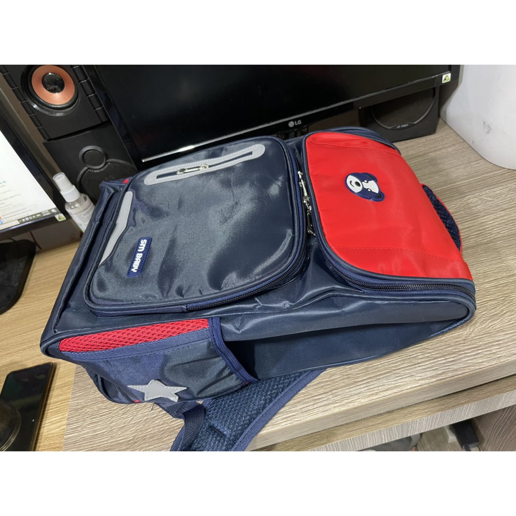 Balo chống gù Phản quang cho bé hình gấu trúc DW8 Shalla