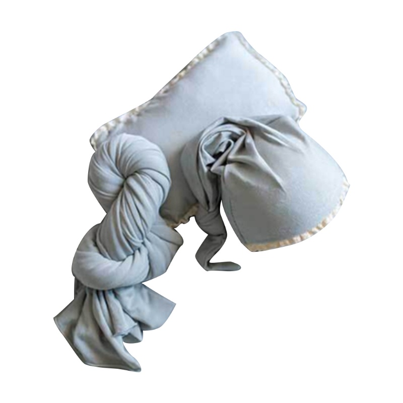 Bộ 3 Chăn Quấn Em Bé + Mũ Beanie + Gối Cho Trẻ Sơ Sinh