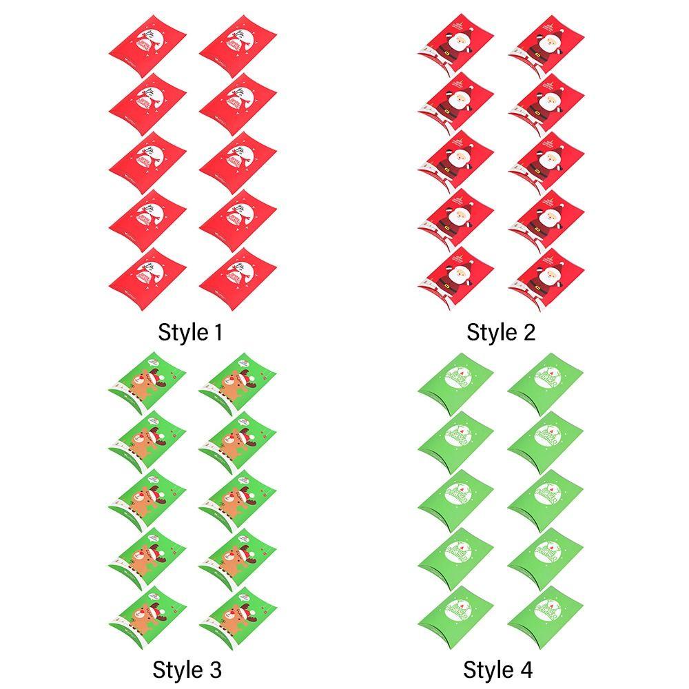 CONOPERY Bộ 10 Hộp Quà Giáng Sinh Dễ Thương