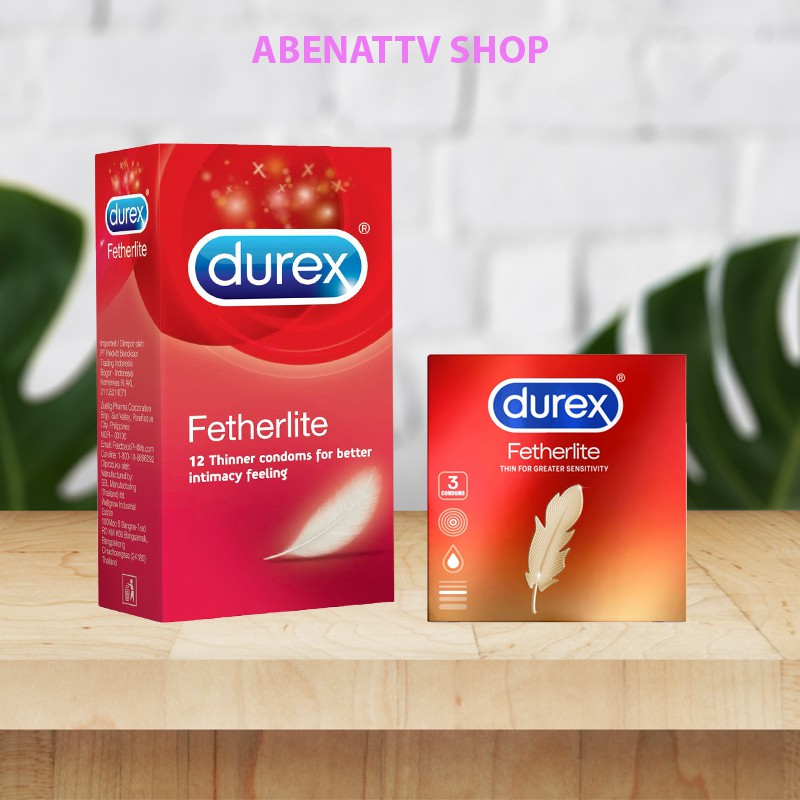 Hộp Bao Cao Su Durex Fetherlite (12 Cái/Hộp) + Tặng 1 Hộp Bao Cao Su Fetherlite (3 Cái/Hộp)