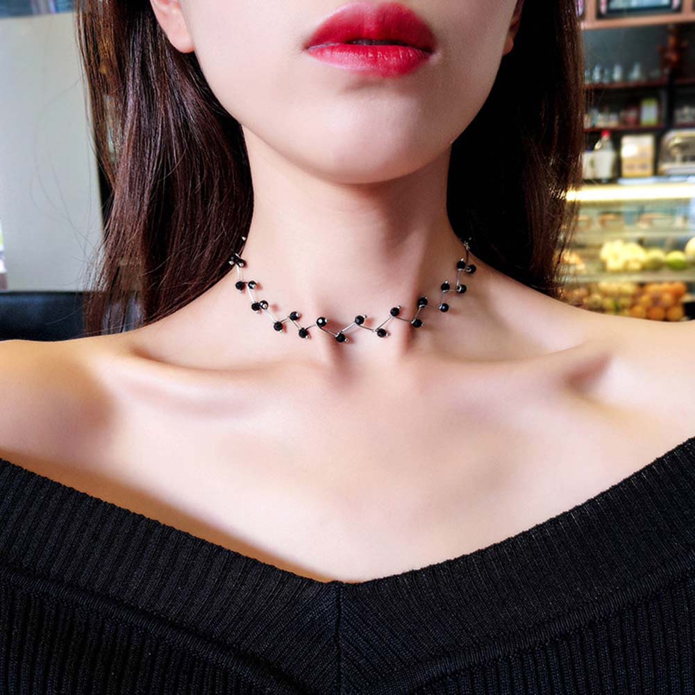 Vòng cổ choker đính ngọc trai giả thời trang cho nữ