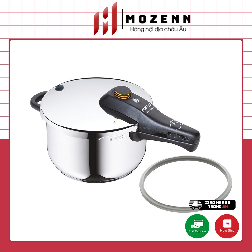 Nồi áp suất WMF Perfect dung tích 4.5L chất liệu thép Cromargan sang trọng, nhập Đức chính hãng