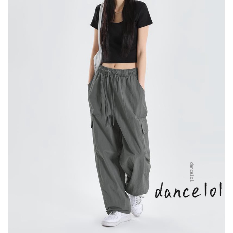 Quần Dài Dáng Rộng Thiết Kế Không Đối Xứng Có Túi Hàng Mới Dành Cho Bé Gái Nhảy Múa1O1-2022