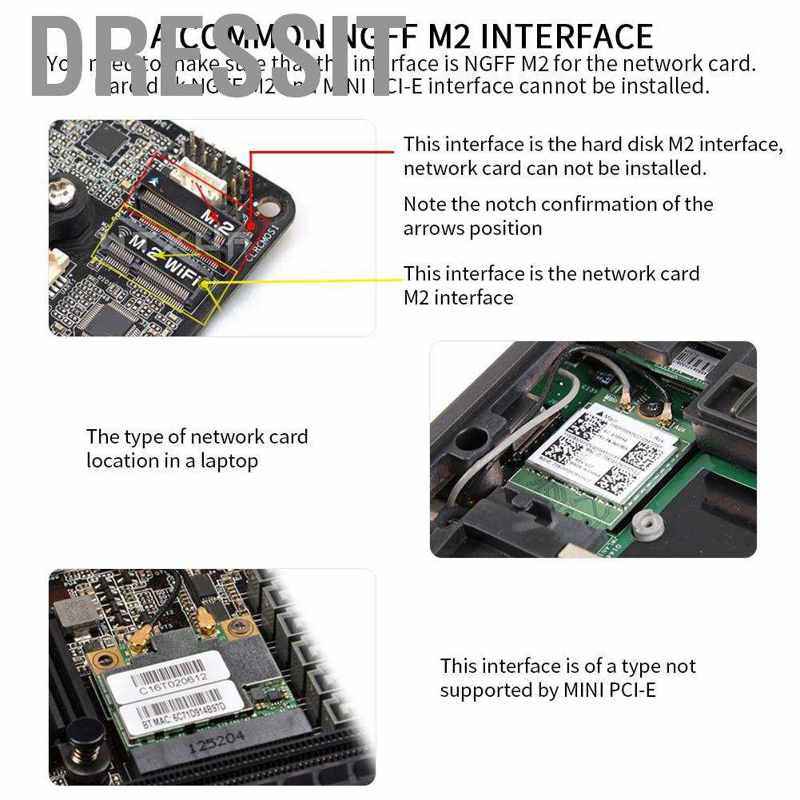 Thẻ mạng AX200NGW WIFI 6 2 dải 5Gbps 802.11ax NGFF cho Bluetooth 5.1 | BigBuy360 - bigbuy360.vn